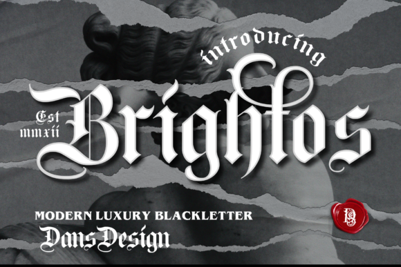 Brightos: Elevating Brand Identity with Modern Blackletter Typography