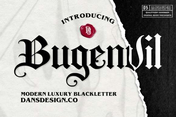 Bugenvil: A Chic Blackletter for Distinctive Design