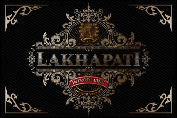Lakhapati: A Bold Statement in Blackletter Typography