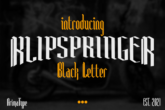 Mastering Klipspringer: A Blackletter Font for Bold Design