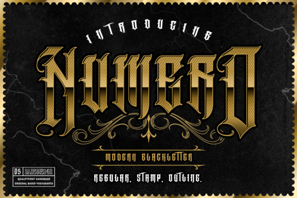 Numero: Elevating Visual Identity with Assertive Gothic Typography