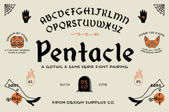Pentacle: The Bold Gothic Duo Font for High-Impact Design
