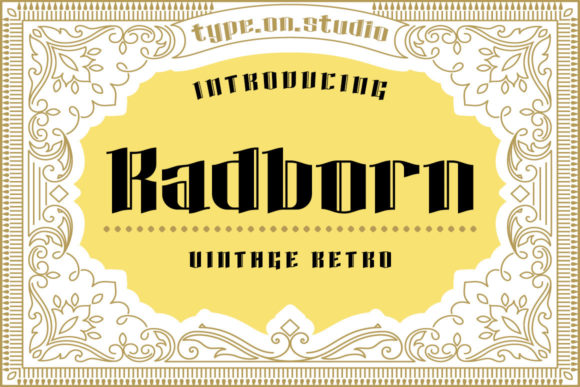 Radborn: Elevating Your Creative Projects with Bold Blackletter Typography