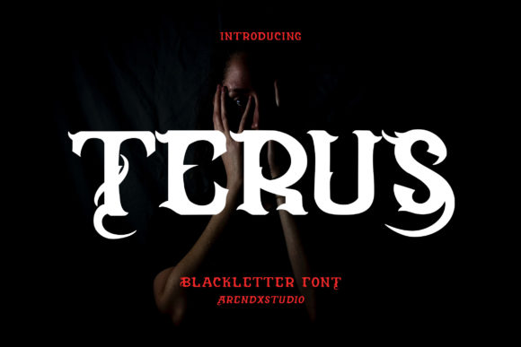 Terus: Bold Blackletter Typography for Modern Design