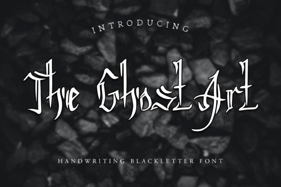 The Ghost Art Typeface: Elevating Brand Identity with Bold Blackletter Design