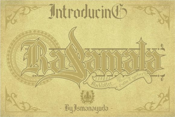 The Gothic Power of Rasamala: Elevating Design with Assertive Blackletter Typography