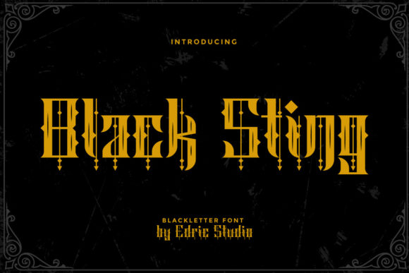 Unlocking the Dark Elegance: A Comprehensive Guide to Black Sting Gothic Font