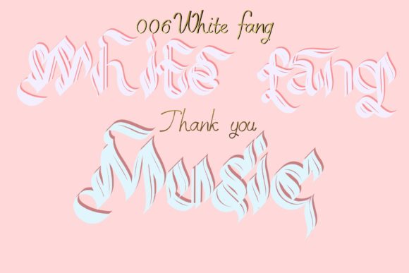 White Fang: A Brushed Blackletter Font for Bold Branding