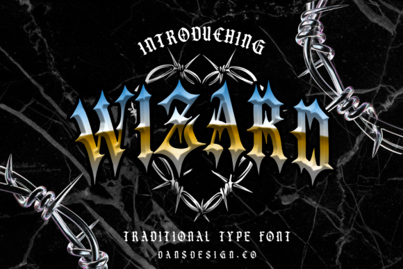 Wizard: Bold Blackletter for Assertive Branding